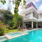 big swimming pool and garden villa in Pererenan Bali