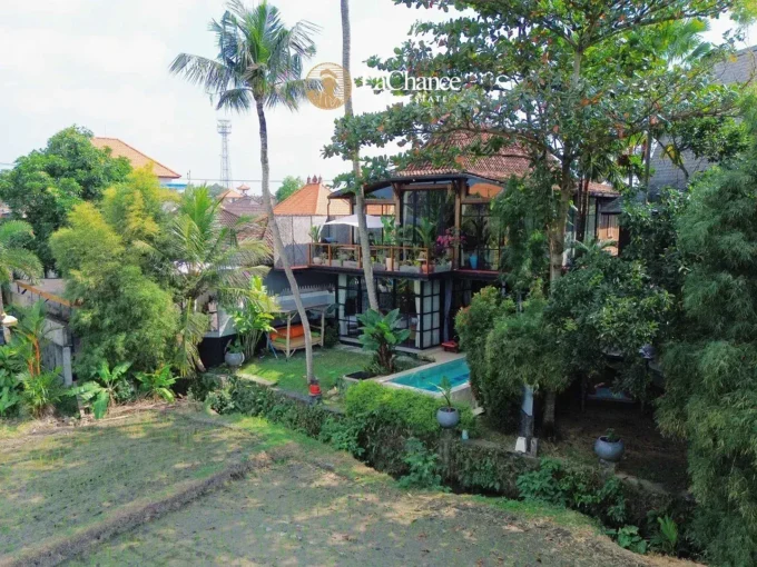 Charming 2-Bedroom Villa for Monthly Rent in Seseh | Rice Field View & Enclosed Living