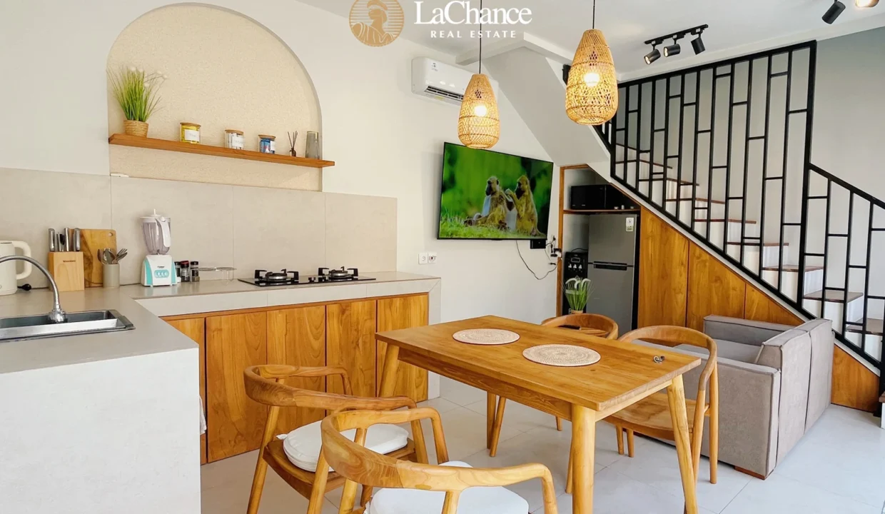 1 bedroom villa with rice field views5