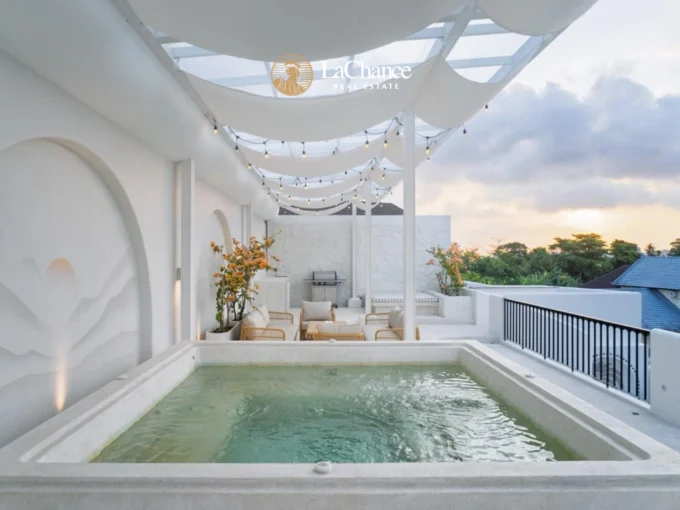 upper floor lounge with rice field views